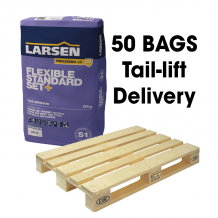 Larsens Pro Flexible Standard Set+ WHITE 20kg Full Pallet (50 BagsTail Lift)